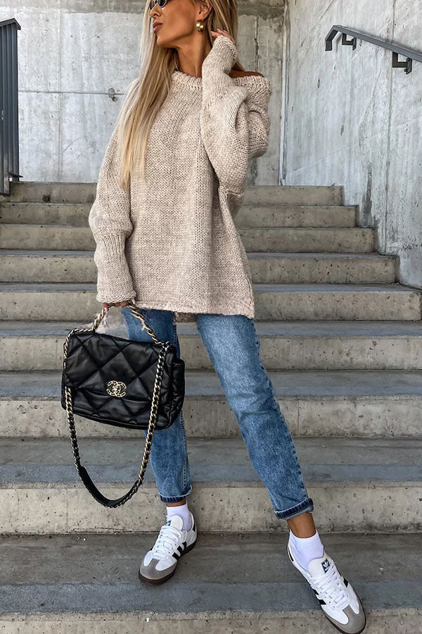 Comfortabele, stijlvolle en luchtige pullover met halve mouwen
