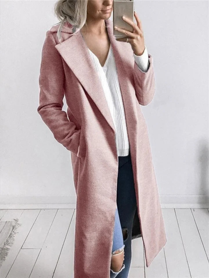 Elsie - Ultracomfortabele lange jas - warmte en stijl elke dag