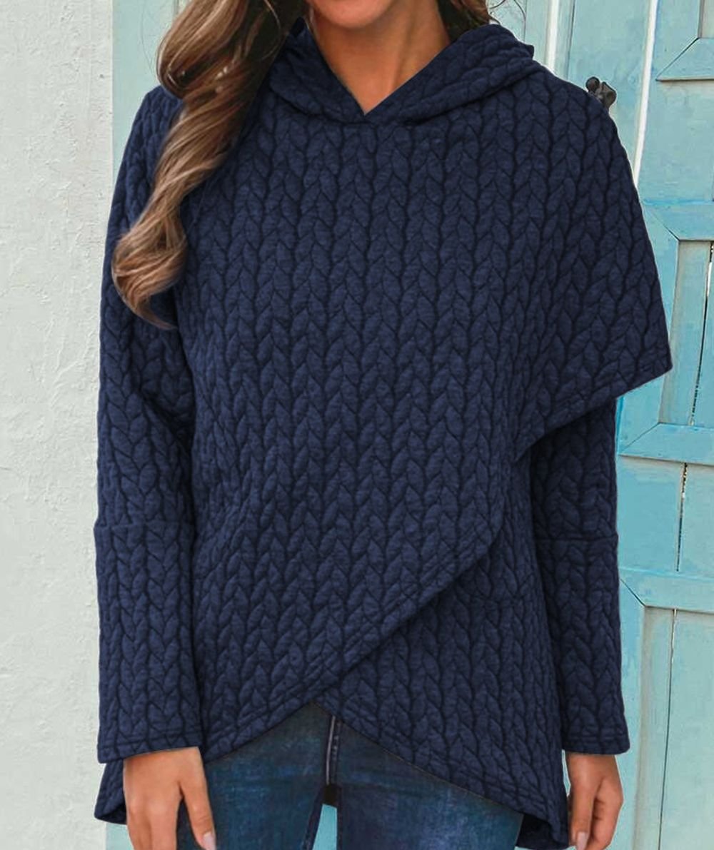 Comfortabele hoodie met capuchon en onconventionele zoom voor actieve dagen