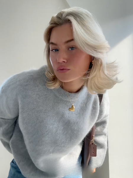 Casual damestrui met ronde hals voor een moderne look