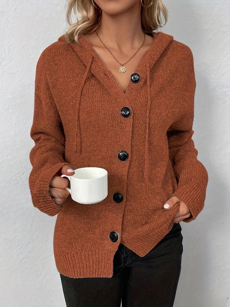 Zachte Plus Size Cardigan met Lange Mouwen voor Dames