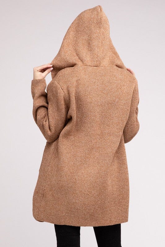 Lena Strikbare Heren Hoodie Open Voorkant Cardigan