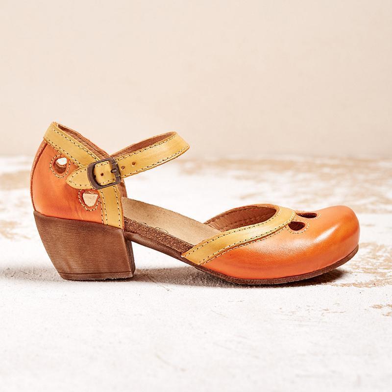 Vrouwelijke Elegante Sandalen met Lage Hak