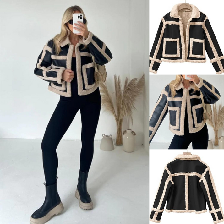 Trendy dames bikerjas met modern design en comfortabele pasvorm