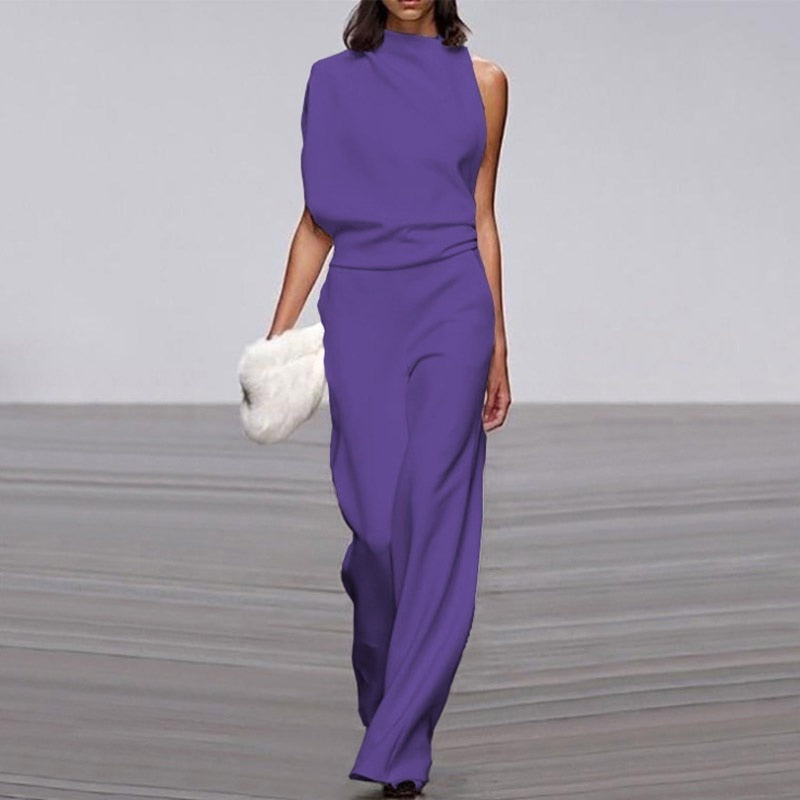 Adriana - Trendsettende Abstracte Print Jumpsuit