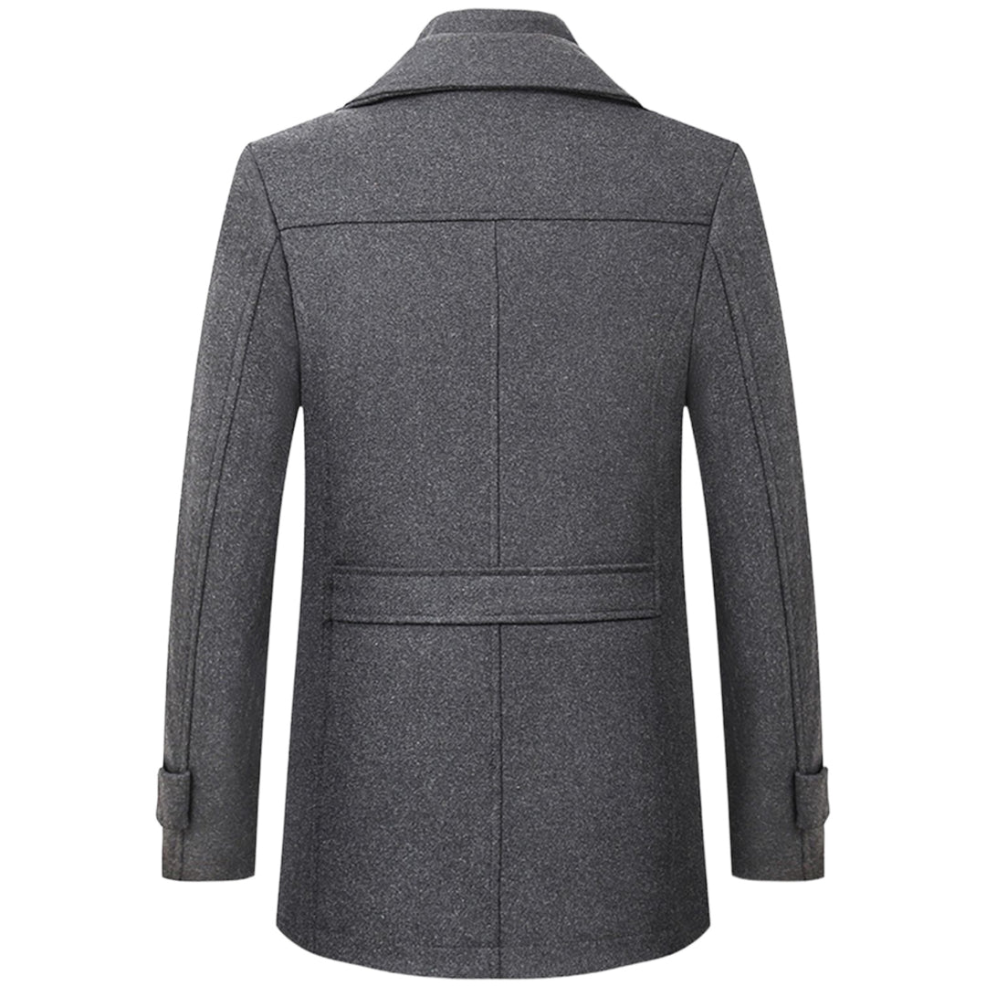 Modieuze Herenjas met Opstaande Kraag voor Dagelijkse Looks