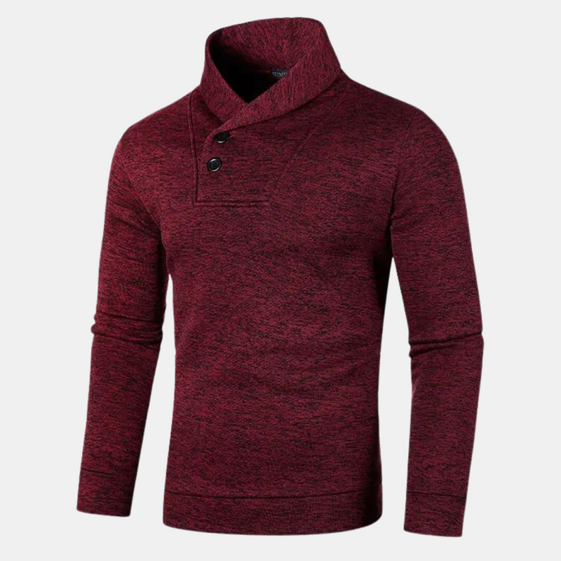 Moderne heren sweater met trendy kraag en comfortabele pasvorm
