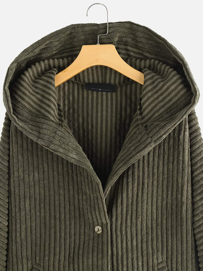 Plus Size Hoodie Jas voor Vrouwen met Hoge Lage Zoom
