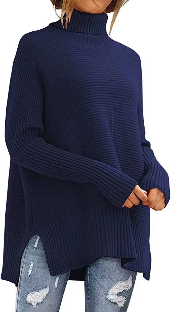 hippe Oversized Coltrui voor Dames – Comfortabele Herfst Tuniek Met Wijde Mouwen