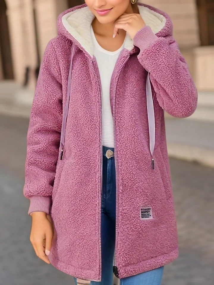 Trendy Damesjas met Capuchon en Rits – Comfortabel en Stijlvol