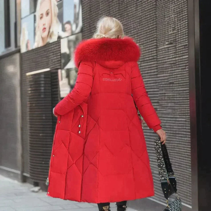 Comfortabele en warme winterjas voor dames met ruime capuchon