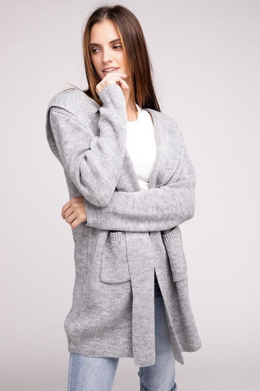 Lena Strikbare Heren Hoodie Open Voorkant Cardigan