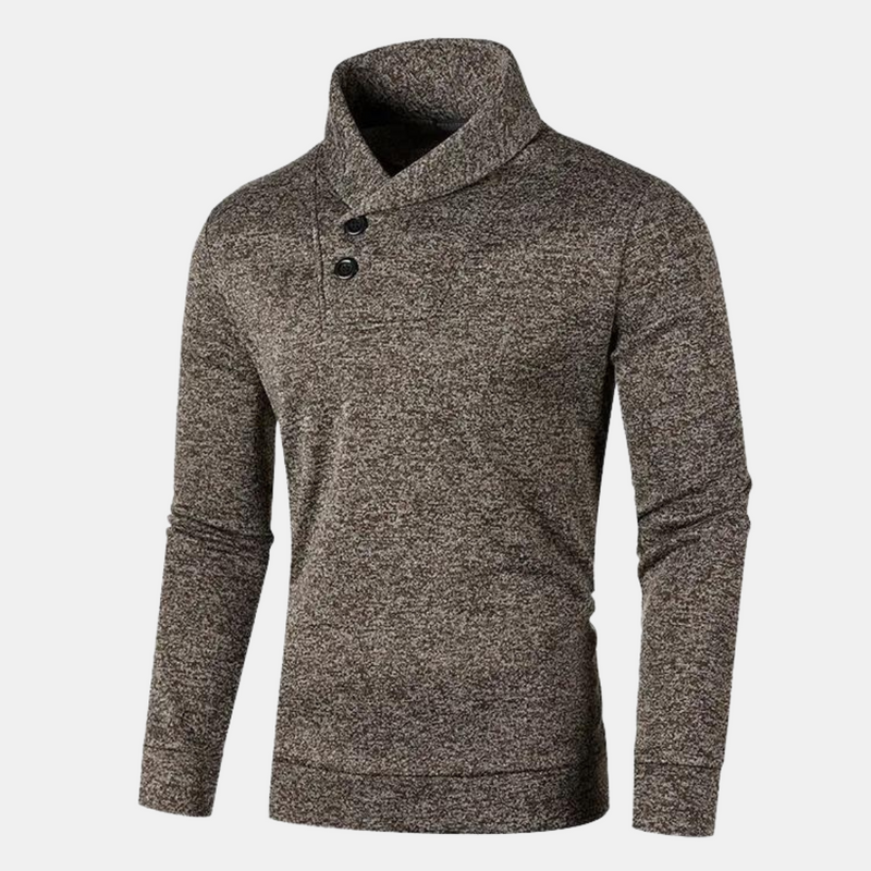 Moderne heren sweater met trendy kraag en comfortabele pasvorm