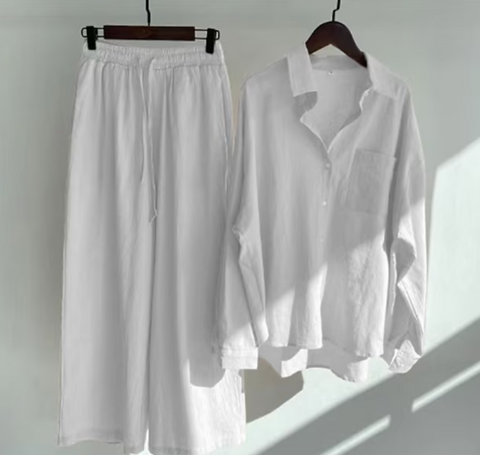 Modieuze Zomerset voor Dames met Shirt en Broek