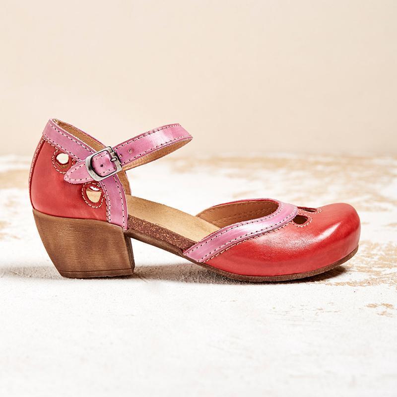 Vrouwelijke Elegante Sandalen met Lage Hak
