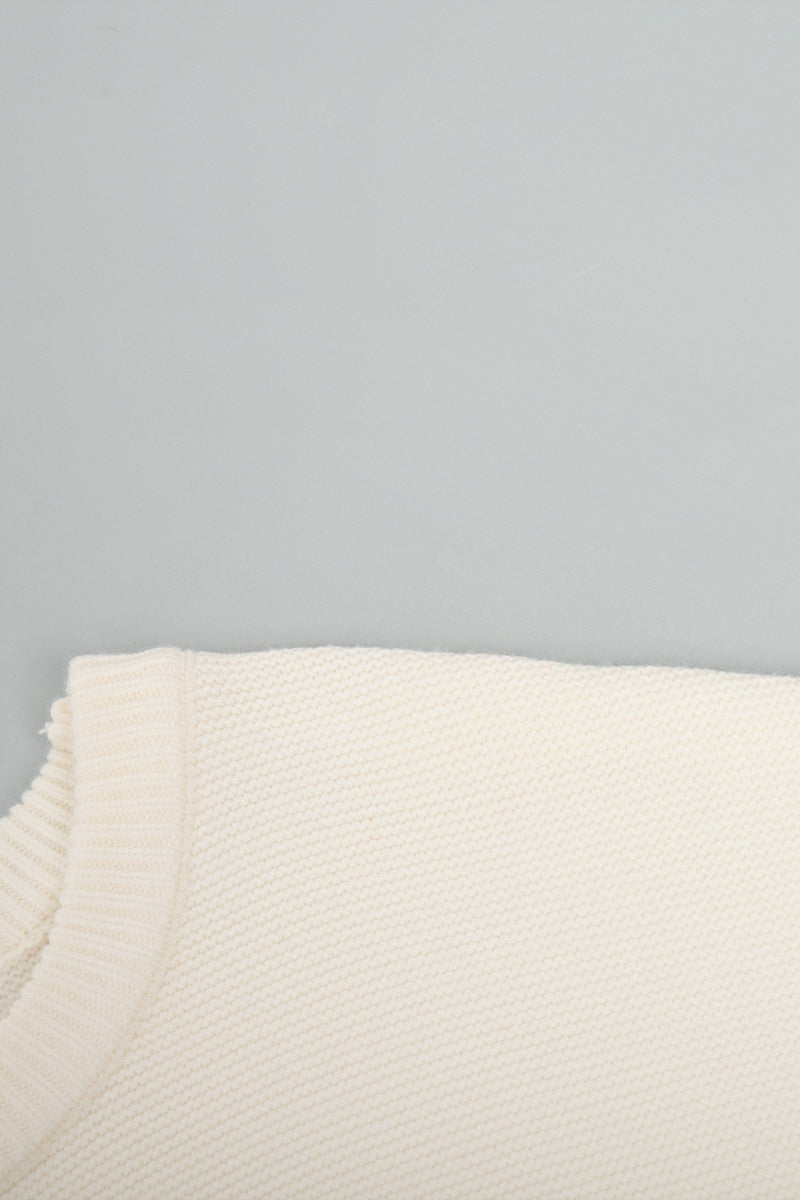 Stijlvolle oversized trui met ronde hals in een basiskleur