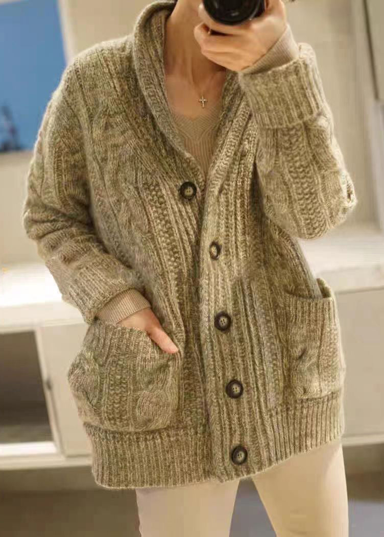 Stijlvolle Camel Kleur Knop-Up Zakjas