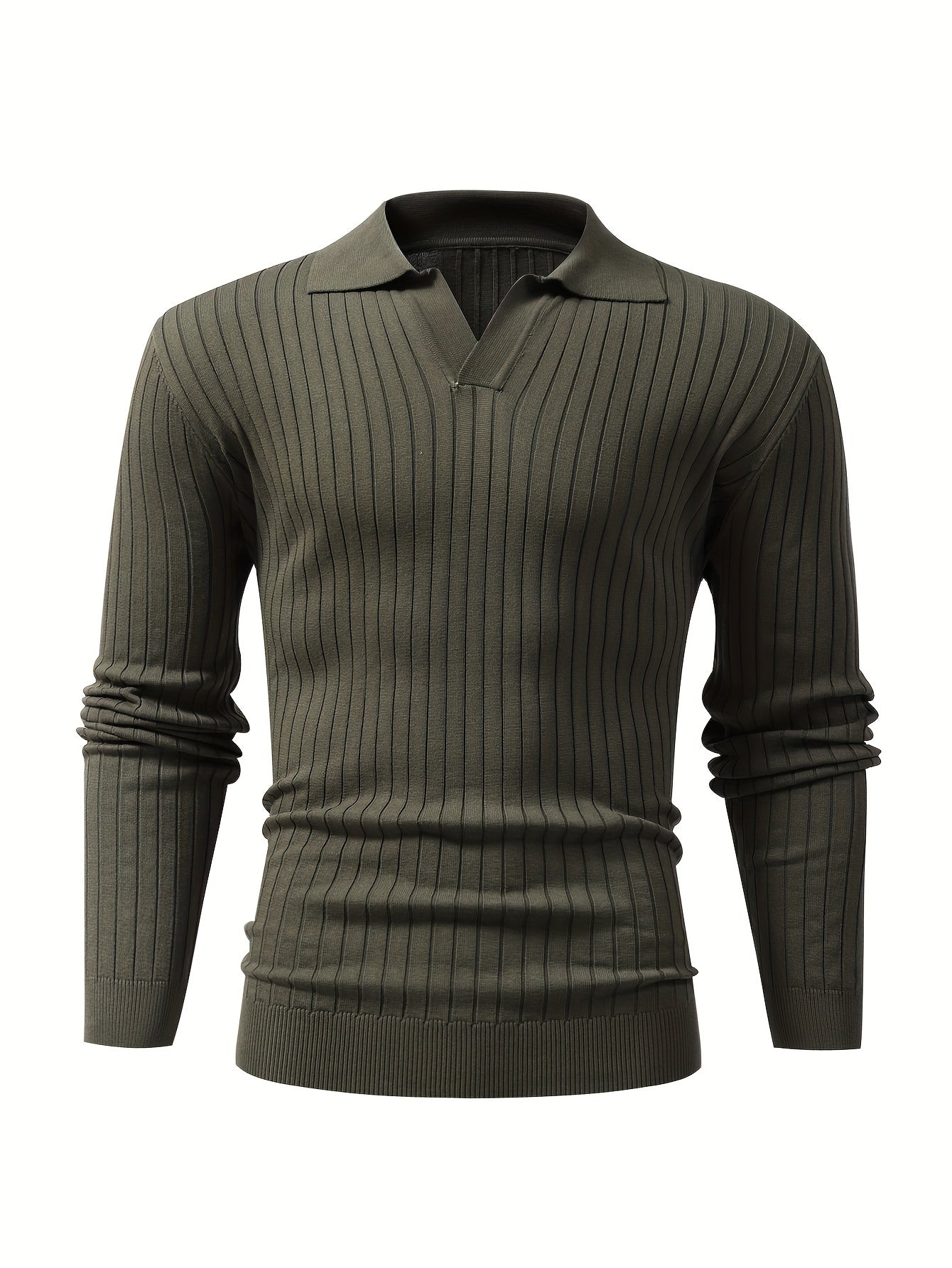 Modieuze Trui met V-Hals voor Heren – Comfortabel voor Herfst en Winter