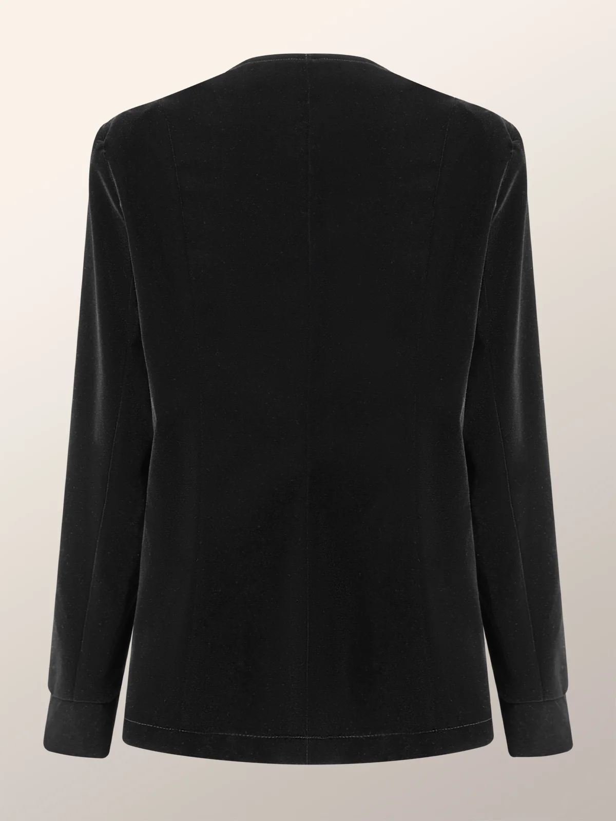 Stijlvolle blazer met knoopsluiting en ronde hals voor alledaagse kijkt