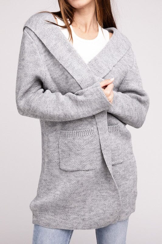 Lena Strikbare Heren Hoodie Open Voorkant Cardigan