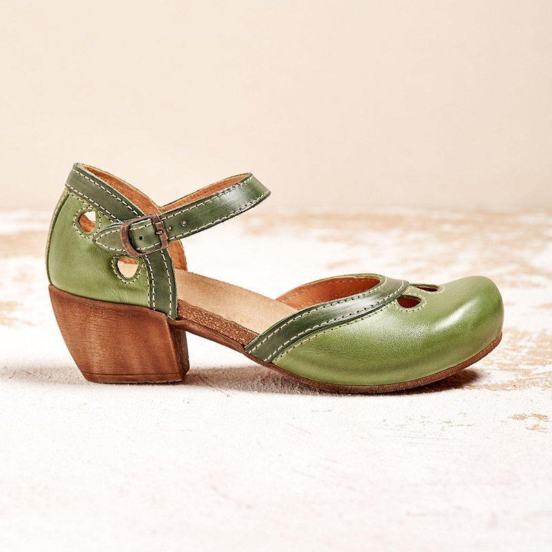 Vrouwelijke Elegante Sandalen met Lage Hak
