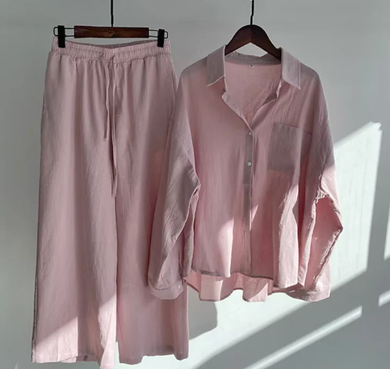Modieuze Zomerset voor Dames met Shirt en Broek