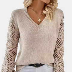 Trendy en comfortabele damestrui met V-hals