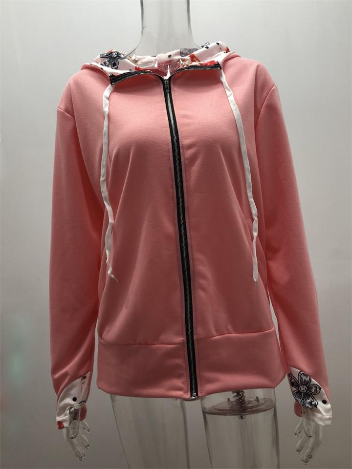 Comfortabele Zip-Up Hoodie voor actieve vrije tijd