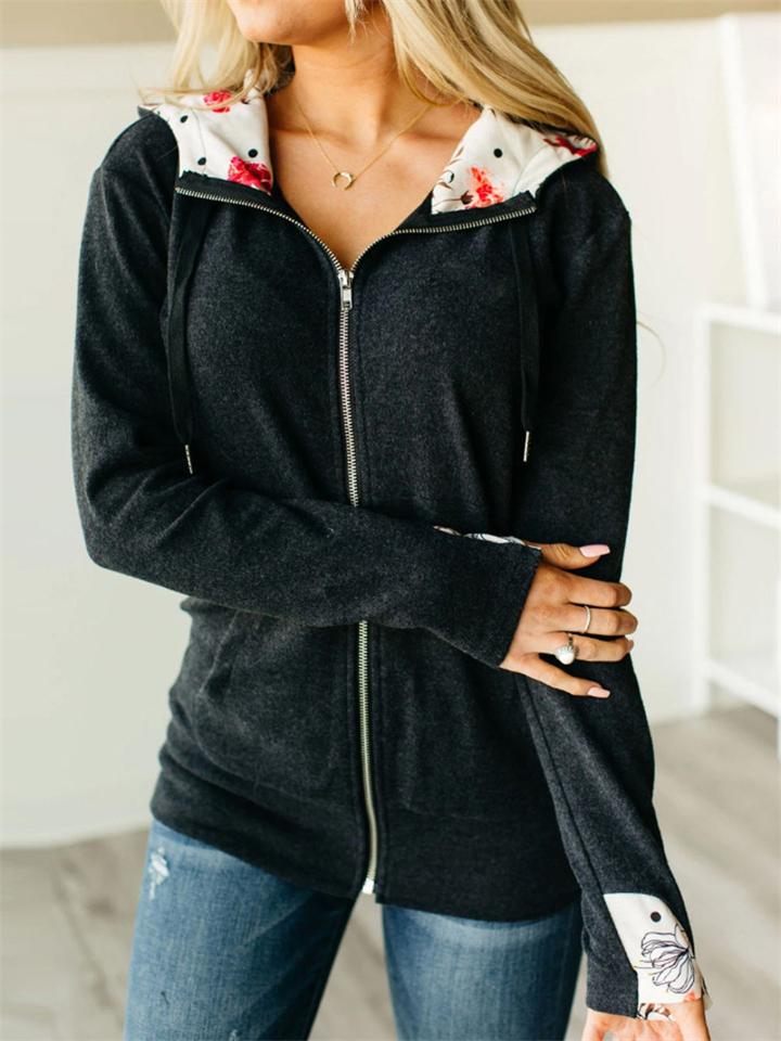 Comfortabele Zip-Up Hoodie voor actieve vrije tijd