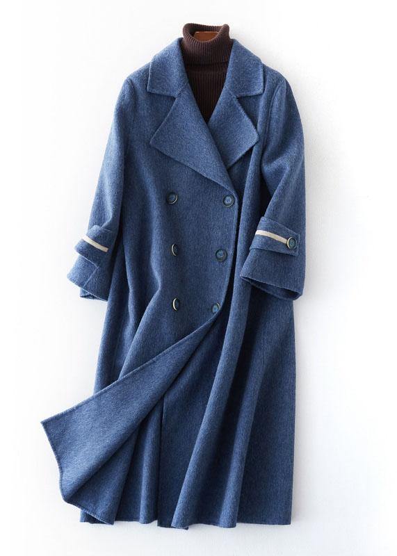 Modieuze Oversized Lange Winterjas met Dubbele Knopen