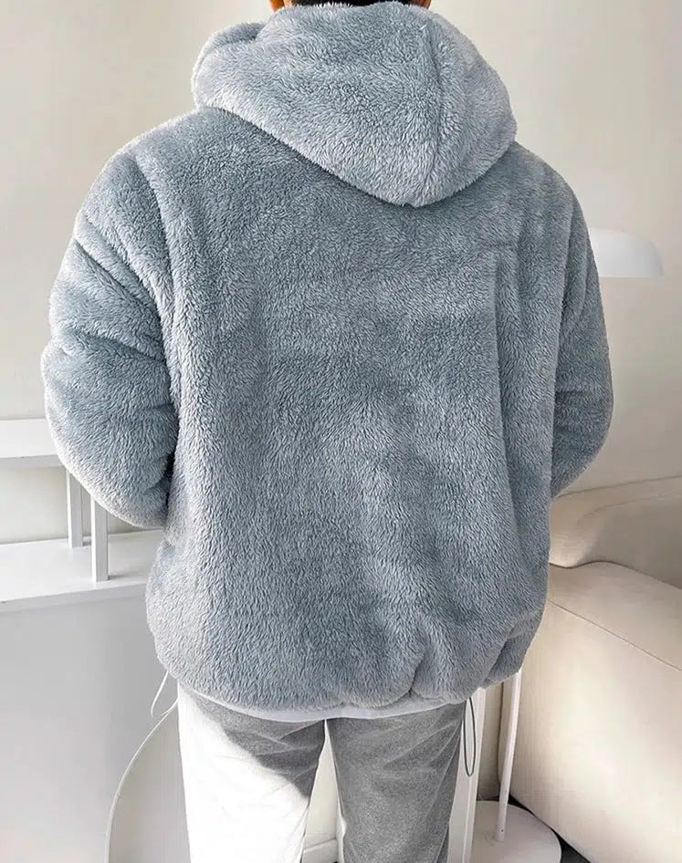Comfortabele Heren Hoodie Jas met Stijlvolle Details