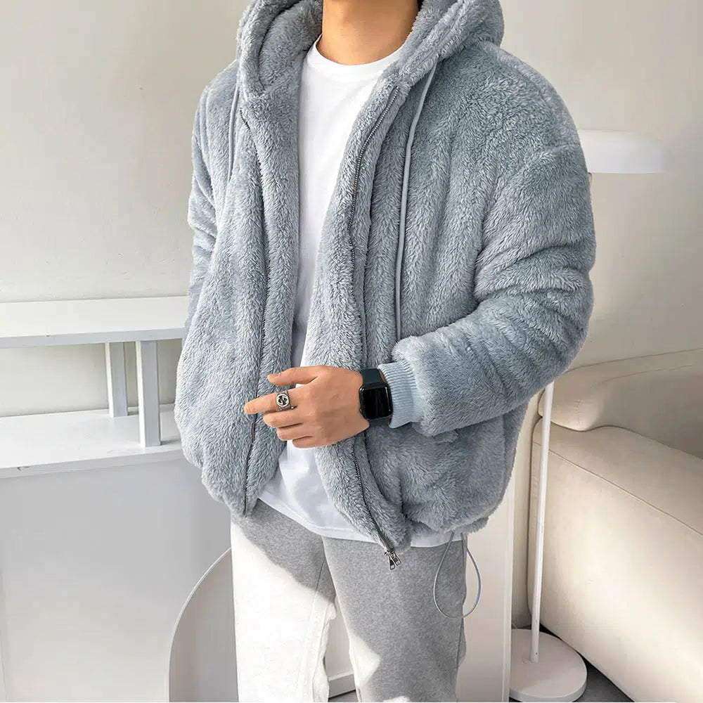 Comfortabele Heren Hoodie Jas met Stijlvolle Details