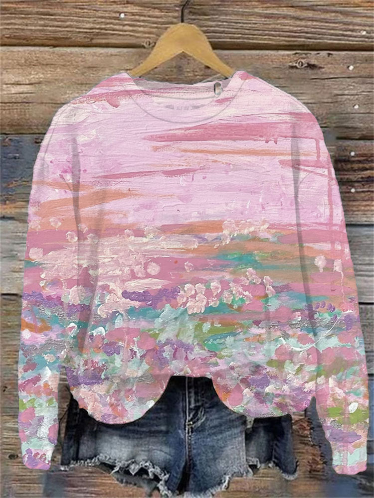 Stijlvolle Sweatshirt Zonder Capuchon Met Originele Graphics