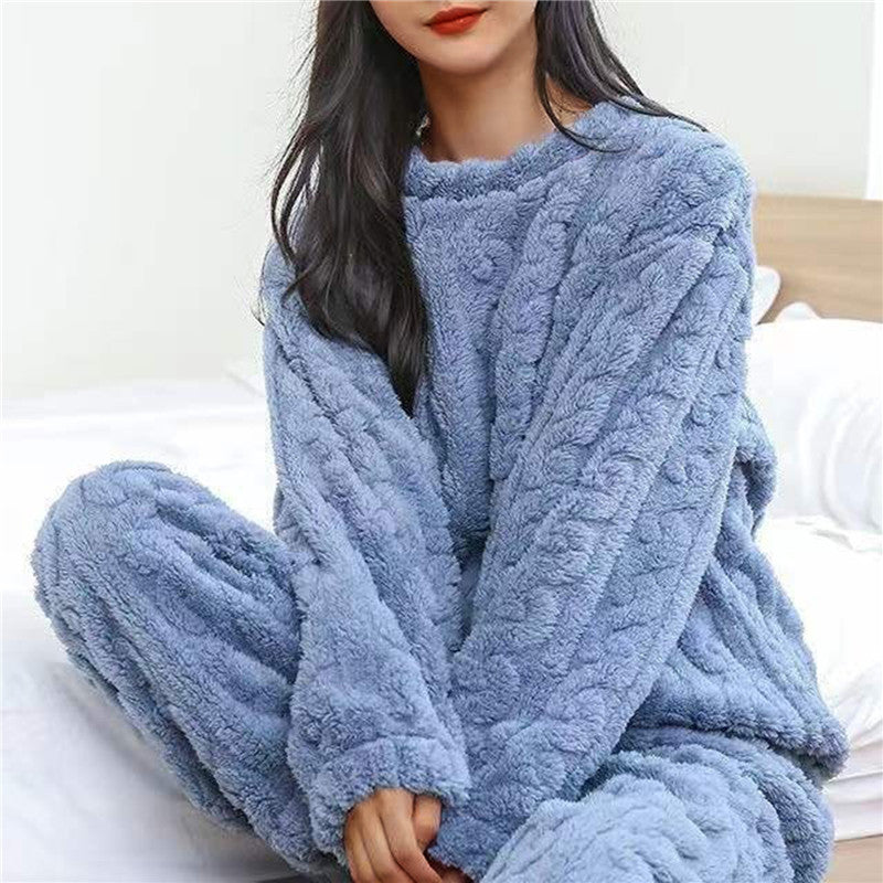 Comfortabel en warm dames pyjamaset voor een goede nachtrust