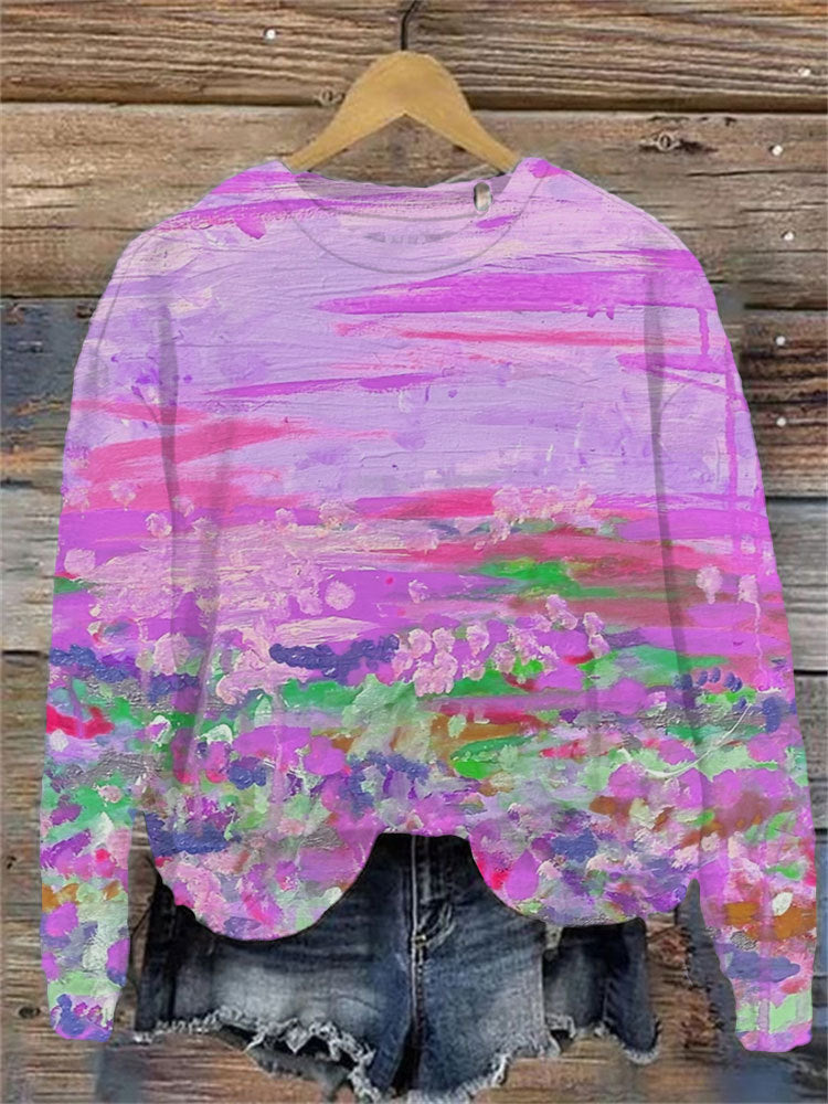 Stijlvolle Sweatshirt Zonder Capuchon Met Originele Graphics