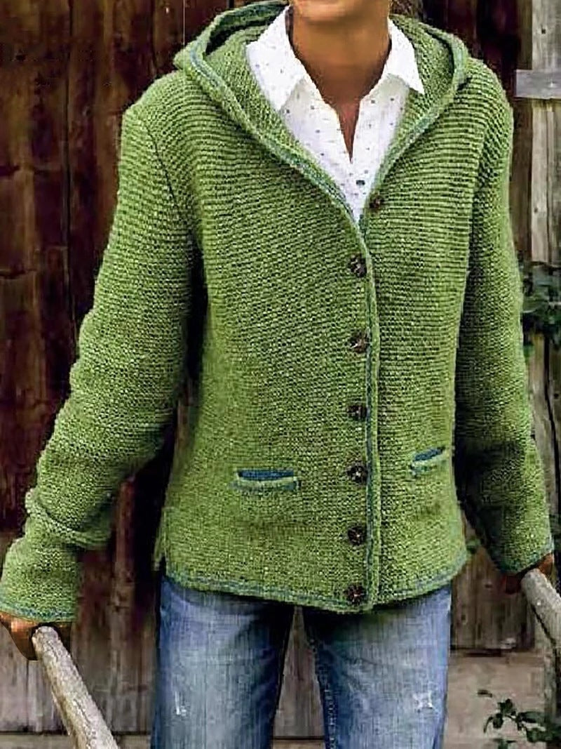 Modern vest met capuchon en zakken