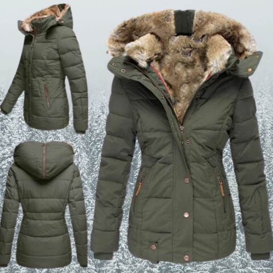 Stijlvolle Dames Winterjas met Elegante Capuchon