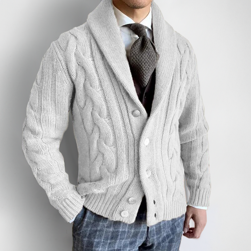 Elegante cardigan met een expressieve V-hals en een kwaliteitssluiting