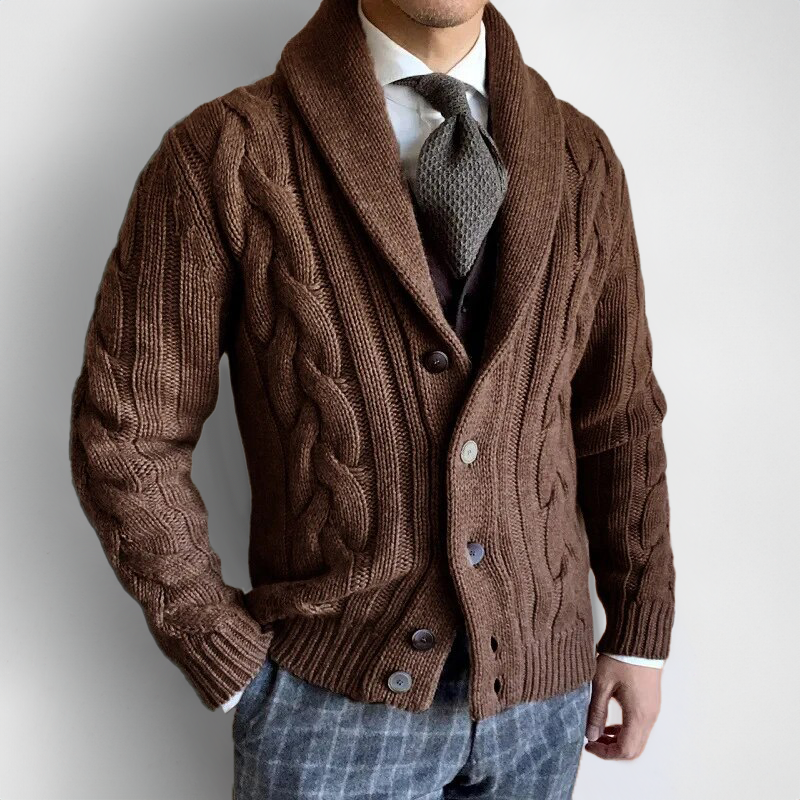 Elegante cardigan met een expressieve V-hals en een kwaliteitssluiting