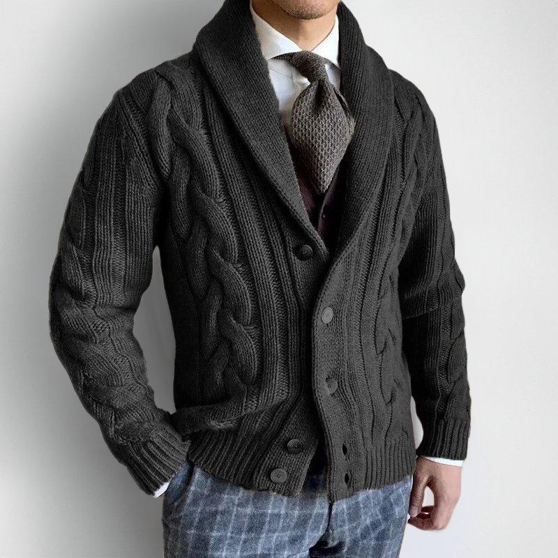 Elegante cardigan met een expressieve V-hals en een kwaliteitssluiting