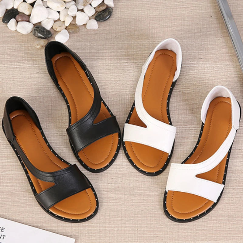 Semsa - Platte vrijetijds Band Gladiator Sandalen