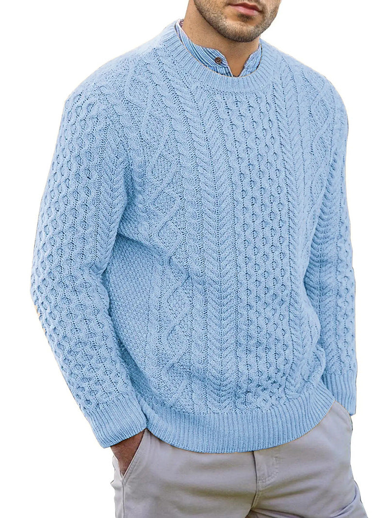 Vintage Heren Trui Met Ronde Hals – Casual en Comfortabel