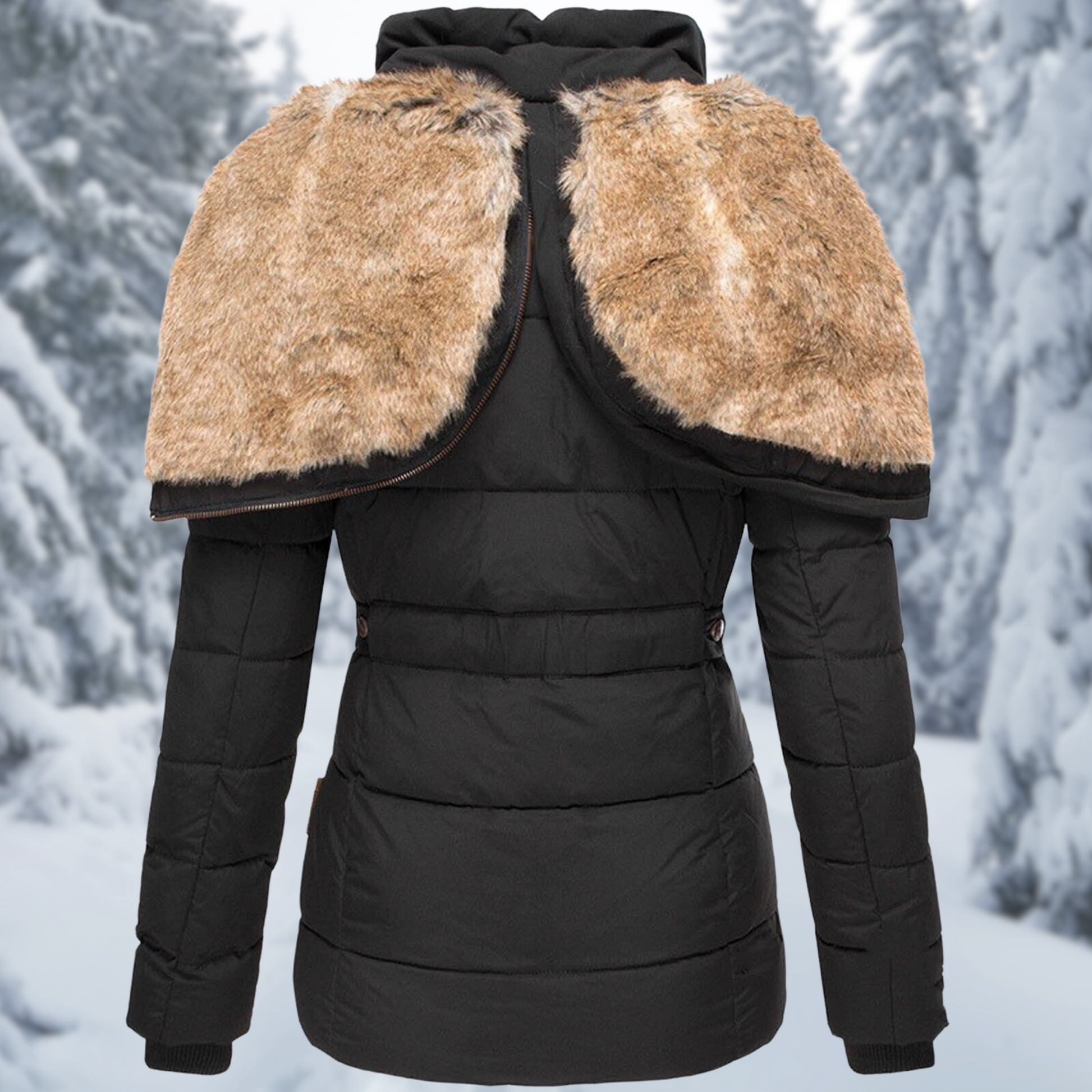 Stijlvolle Dames Winterjas met Elegante Capuchon