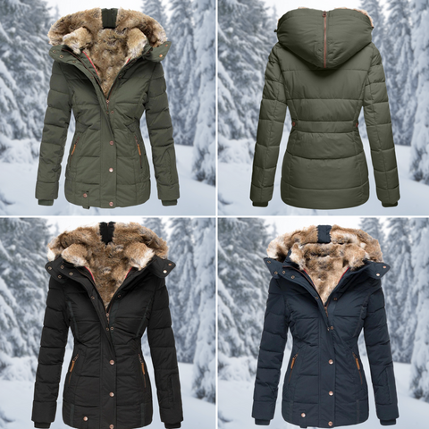 Stijlvolle Dames Winterjas met Elegante Capuchon