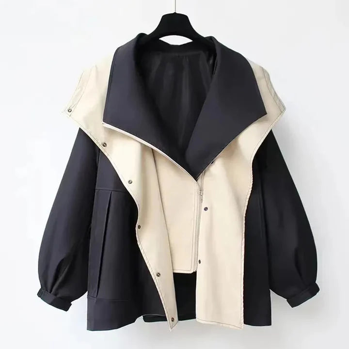 Comfortabele trenchcoat met lange mouwen en modieus ontwerp voor stadswandelingen