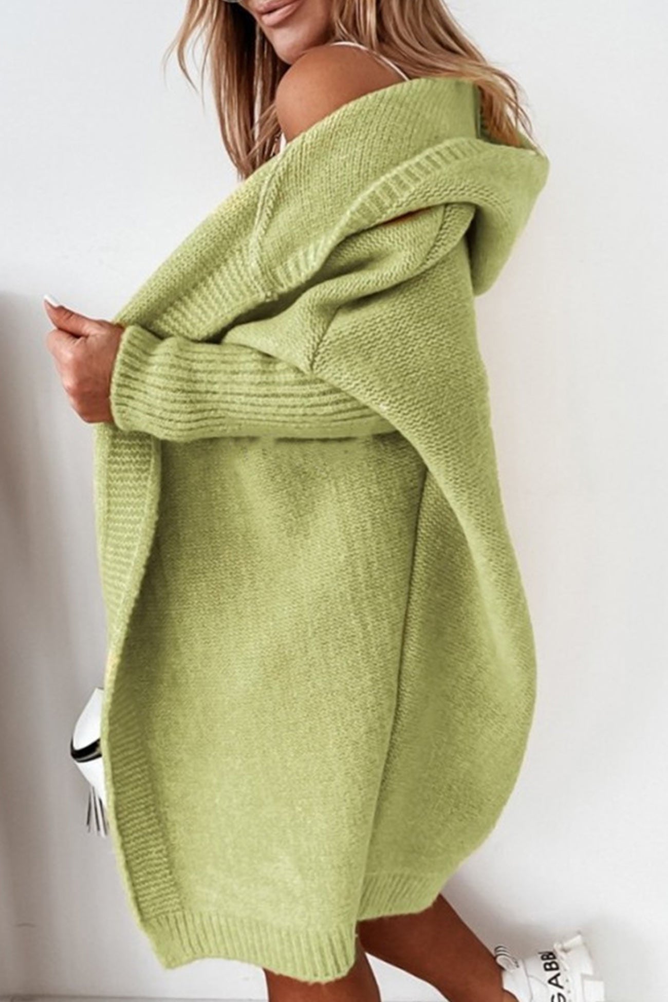 Casual en comfortabele cardigan met open capuchon voor vrouwen met stijl