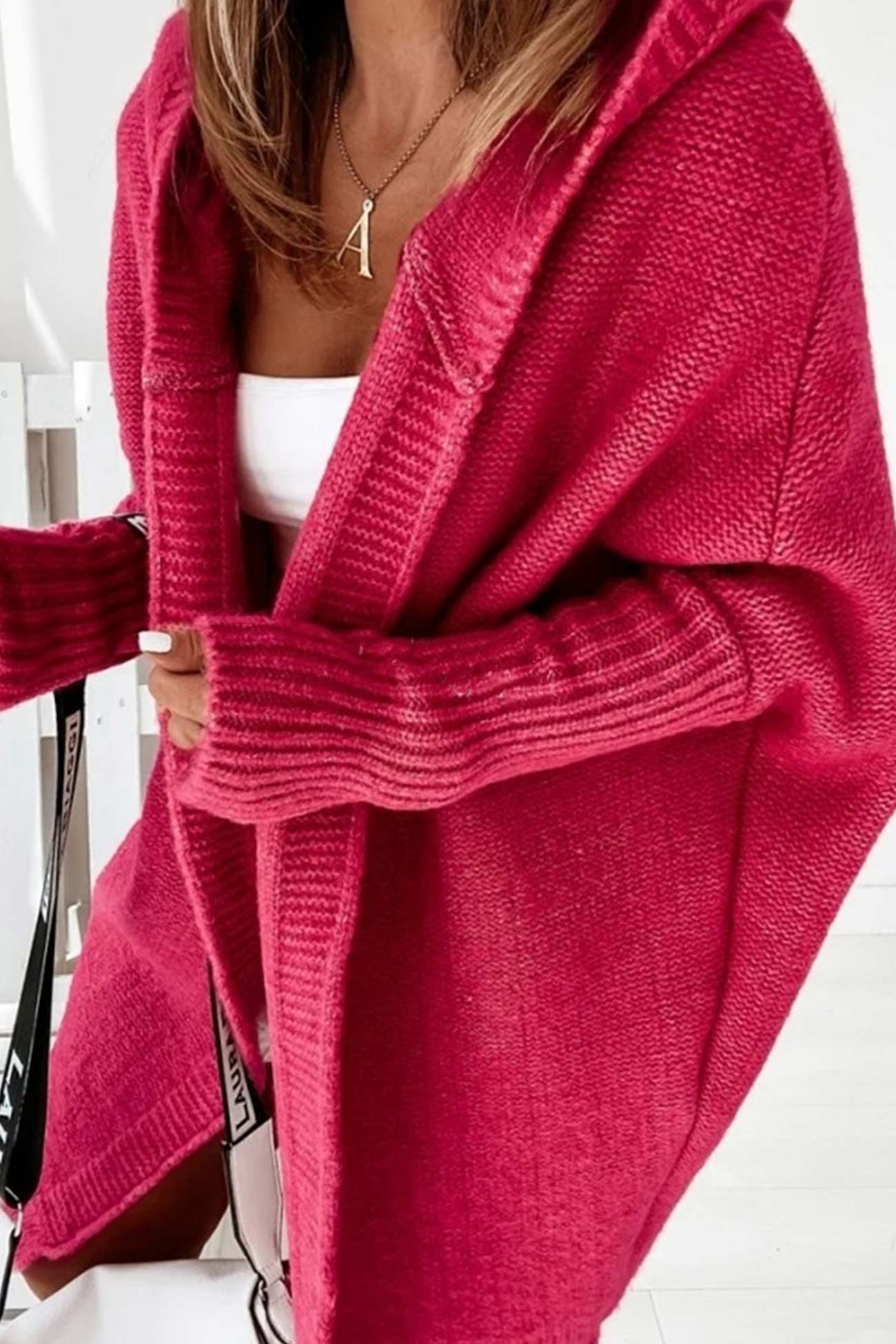 Casual en comfortabele cardigan met open capuchon voor vrouwen met stijl