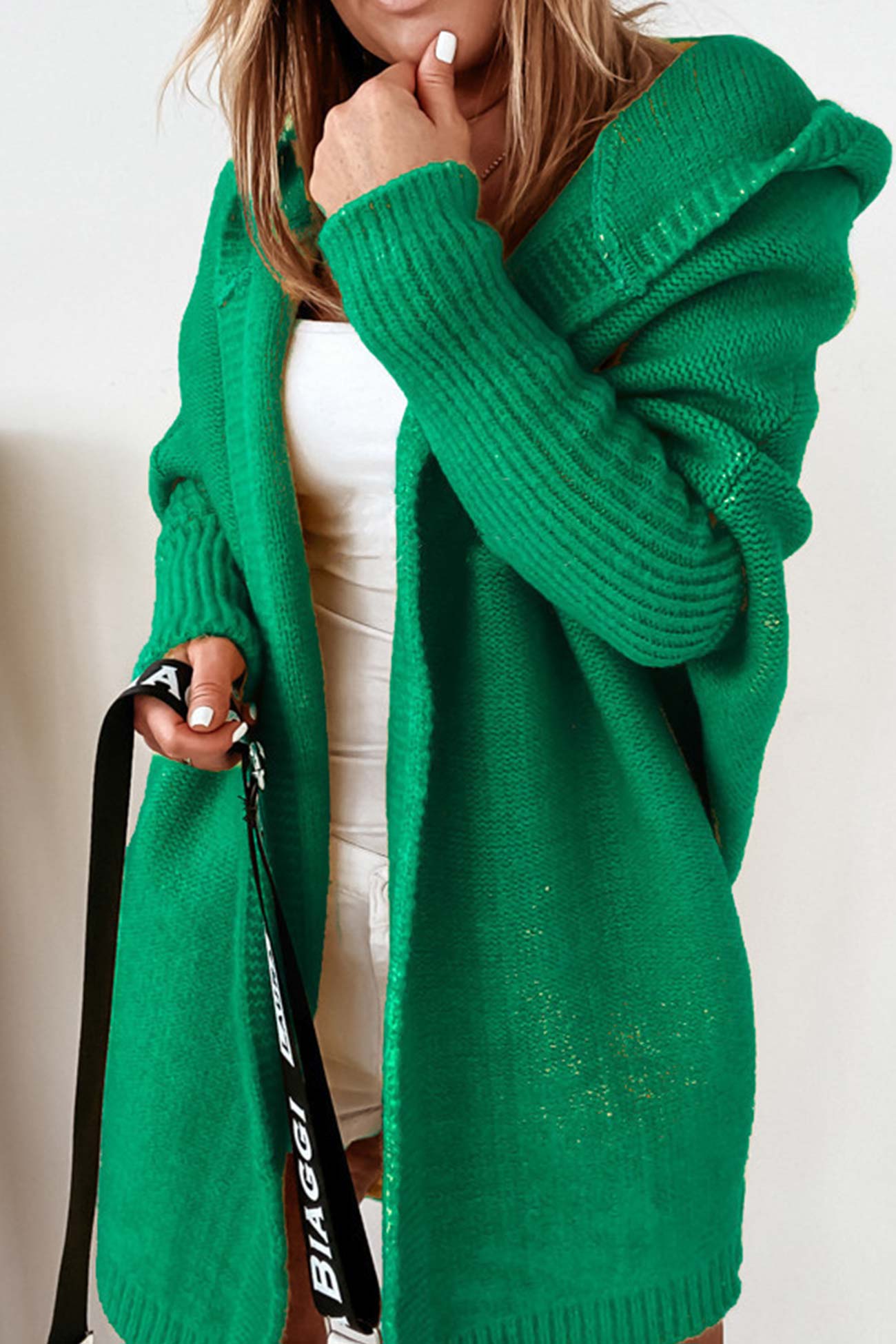 Casual en comfortabele cardigan met open capuchon voor vrouwen met stijl
