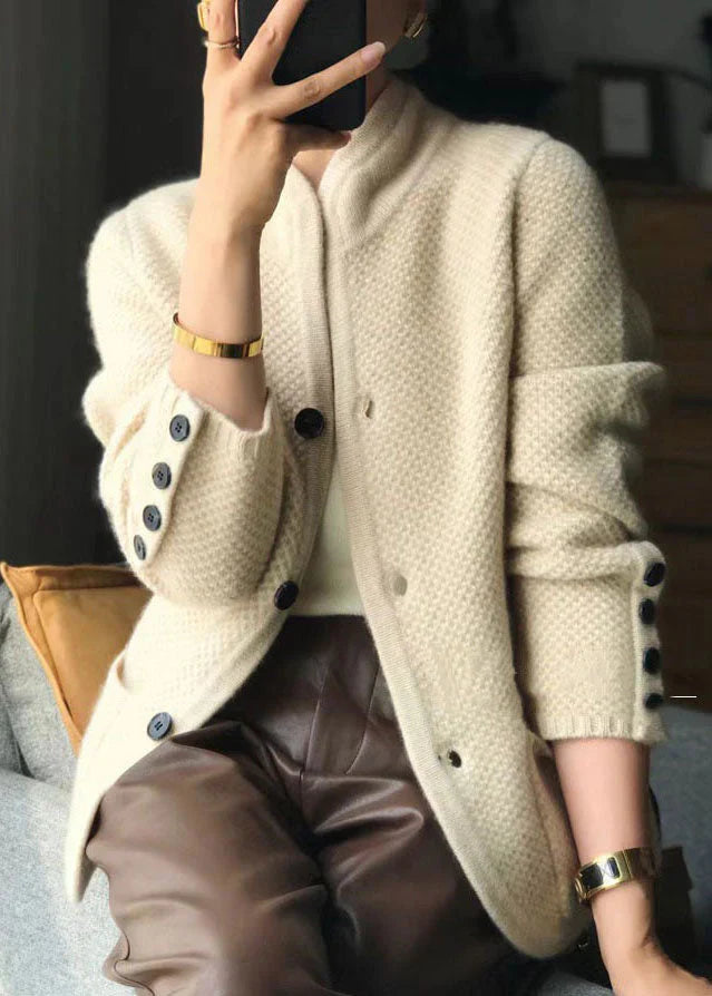 Cardigan met decoratieve kraag en zakken