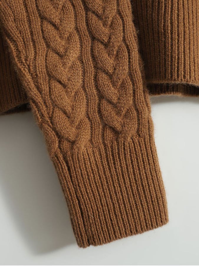 Modieuze pullover met gebreid ontwerp